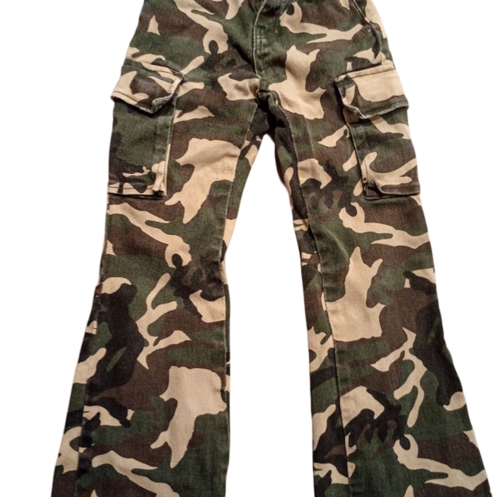 Girls Stylish Forever 21 Kids Army Print Camouflage Pants